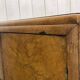 1950s English sideboard with drawers, Art Deco style, in walnut burl.