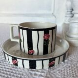 Cup with saucer Sarreguemines U&CIE