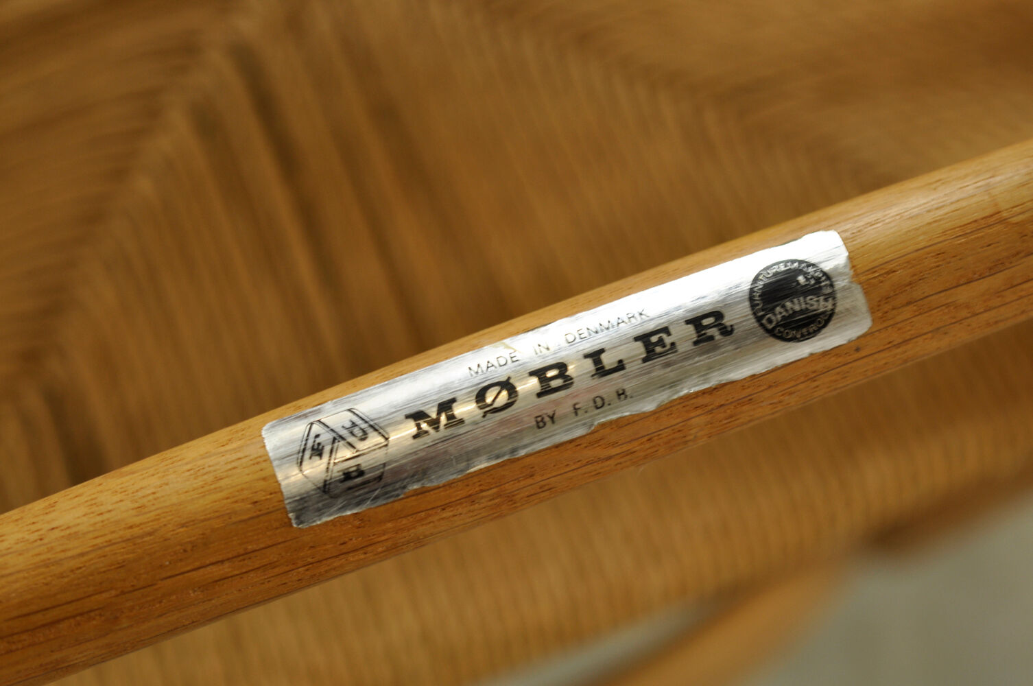 Set of four original oak dining chairs, model J39, by Børge Mogensen for F.D.B. Mobler, Denmark 1960