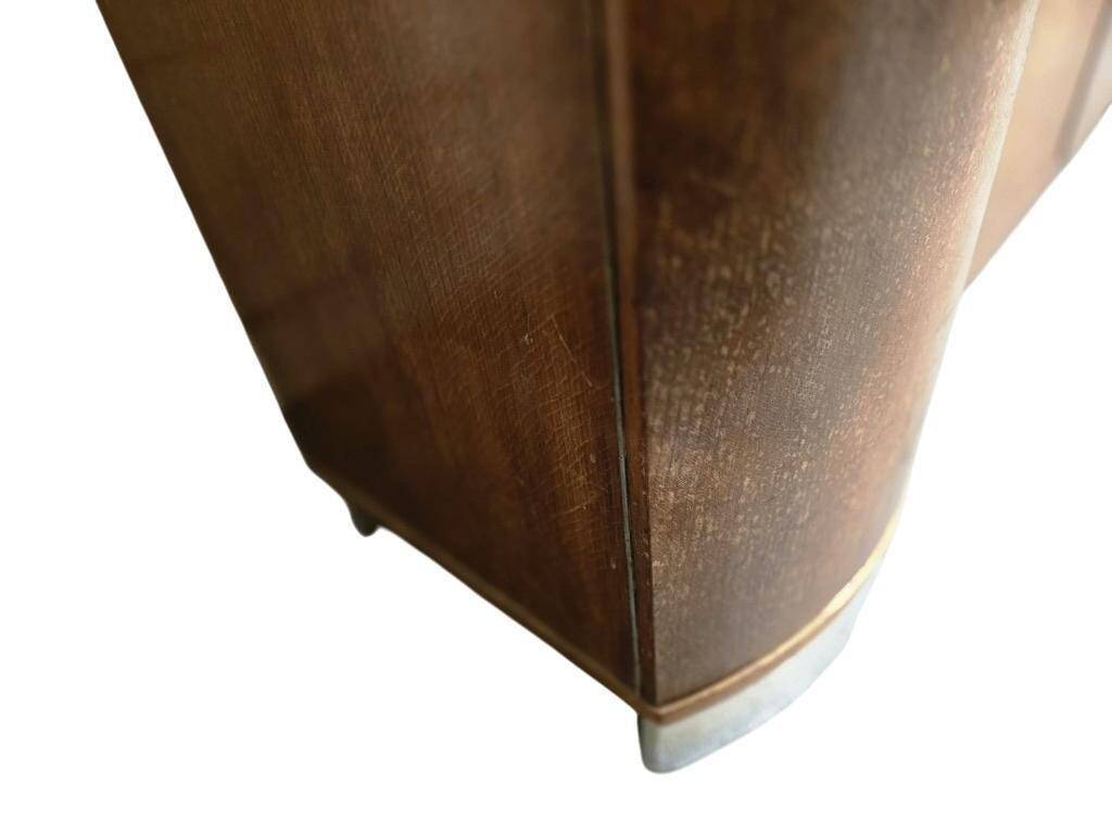 vintage XL art déco grande armoire en bois / bar / vitrine