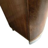 vintage XL art déco grande armoire en bois / bar / vitrine