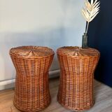 Wicker Table/Stool