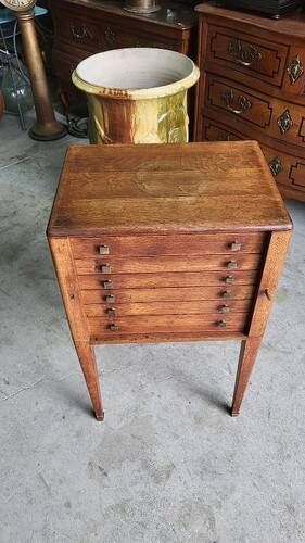 Meuble menagere art deco en chene