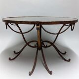Table basse en fer forgé
