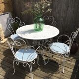 Belle Epoque wrought iron lounge