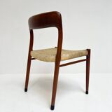 Set of 4 Model 75 chairs by Niels O. Möller, 1950s