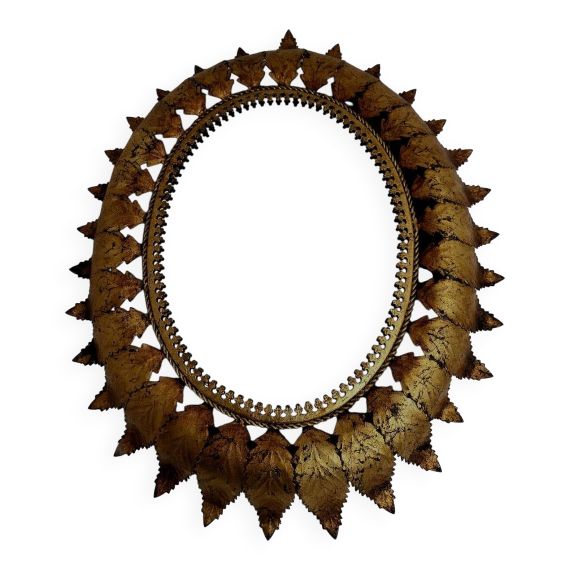 Spaanse vintage zonnespiegel modèle ovale, Spanje, jaren 60