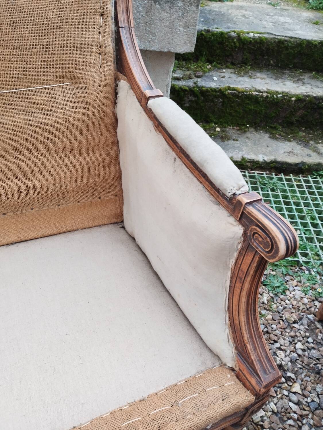 Paire de fauteuils anciens style louis xvi