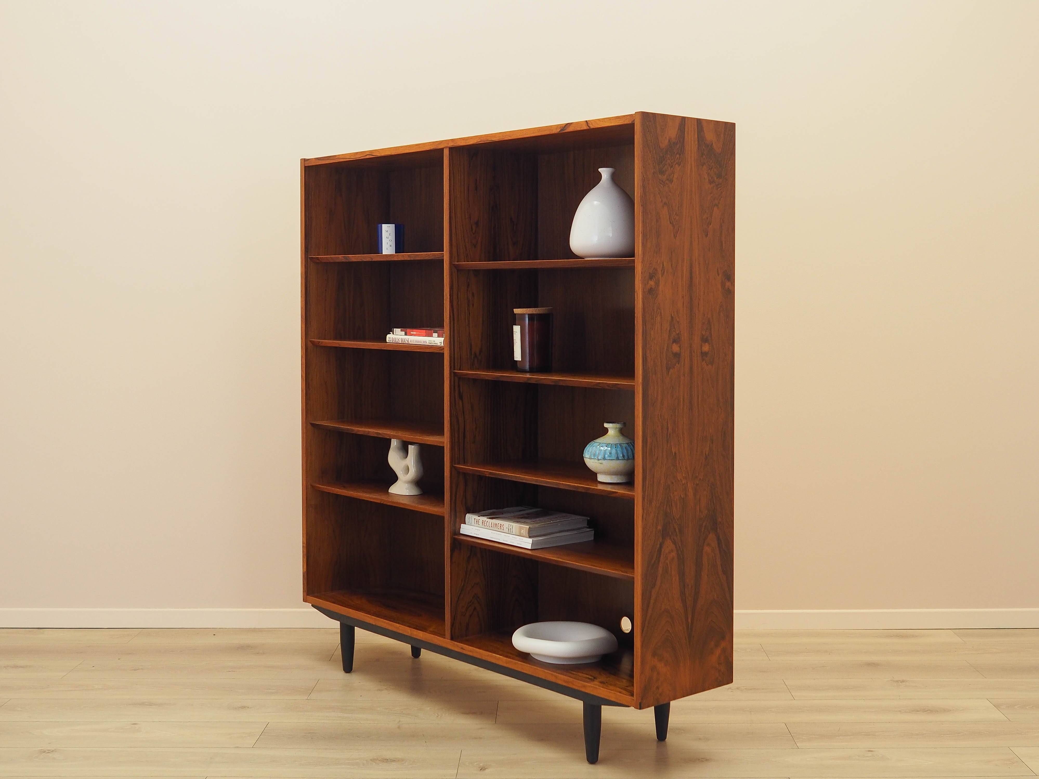 Rosewood bookcase, Danish design, 1970s, manufactured by Hundevad