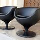 paire de fauteuils Luna de Pierre Guariche pour Meurop, 1960