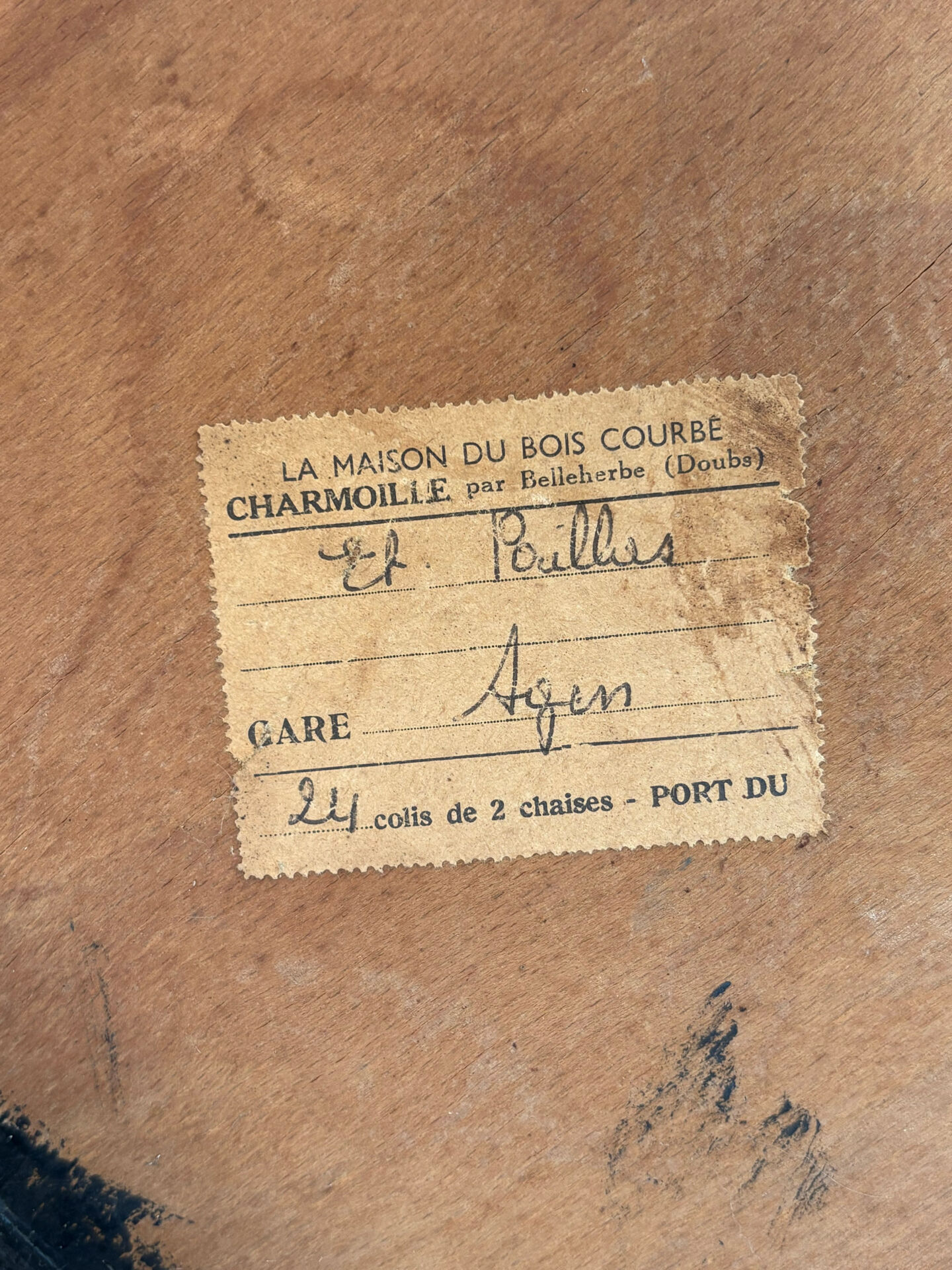 Bistro chair - Maison du Bois Courbé