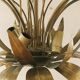 Chandelier, 10 light lights, water lily, brass