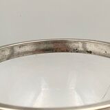 Ice bucket silver metal crystal block 1970