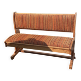 vintage beech storage bench