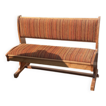 banquette coffre vintage en hêtre