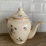 Sarreguemines earthenware teapot