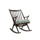 Reenskaug Rocking Chair for Bramin, Black Teak, 1960s