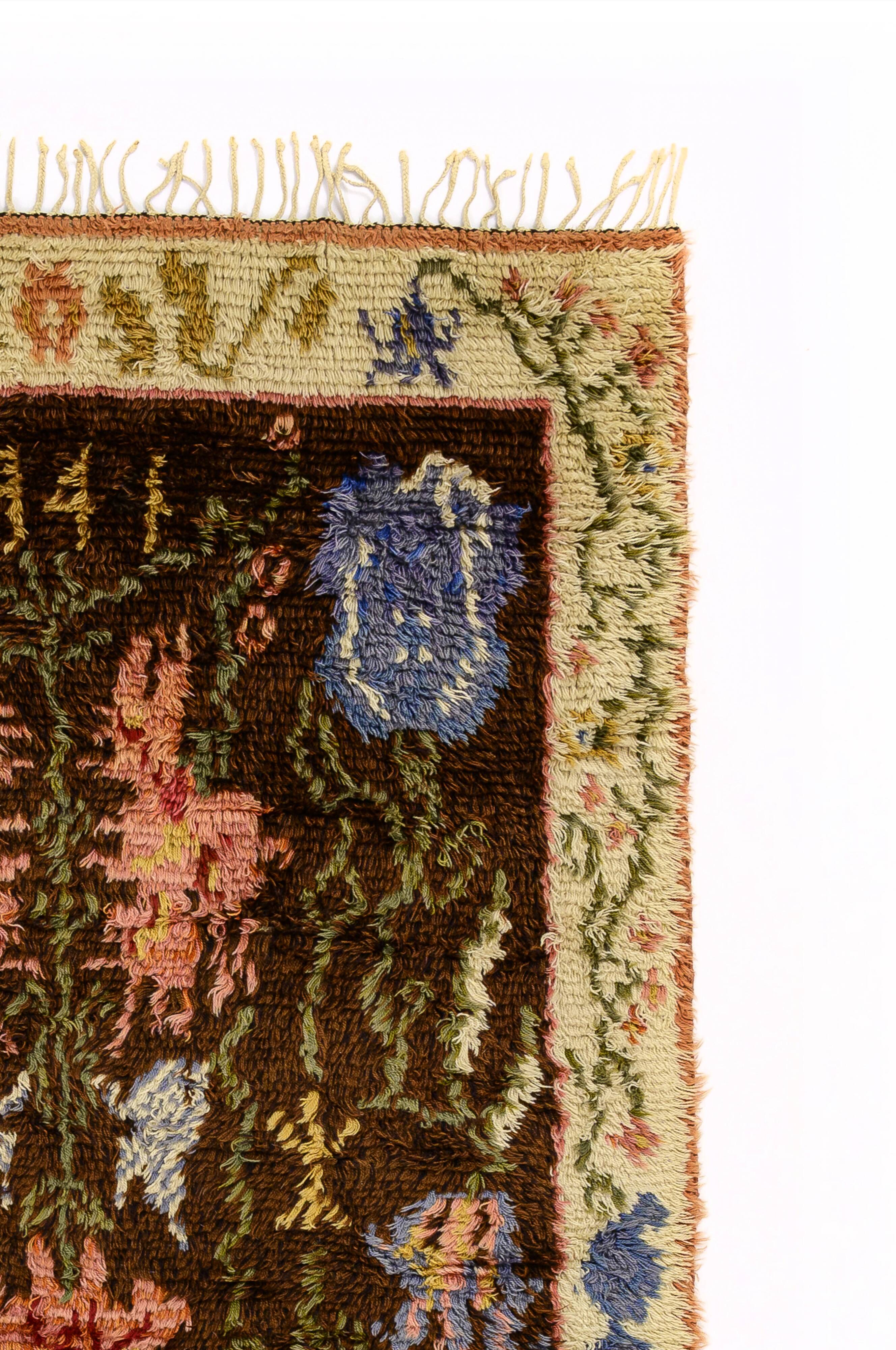 Scandinavian Jugendstil rya rug