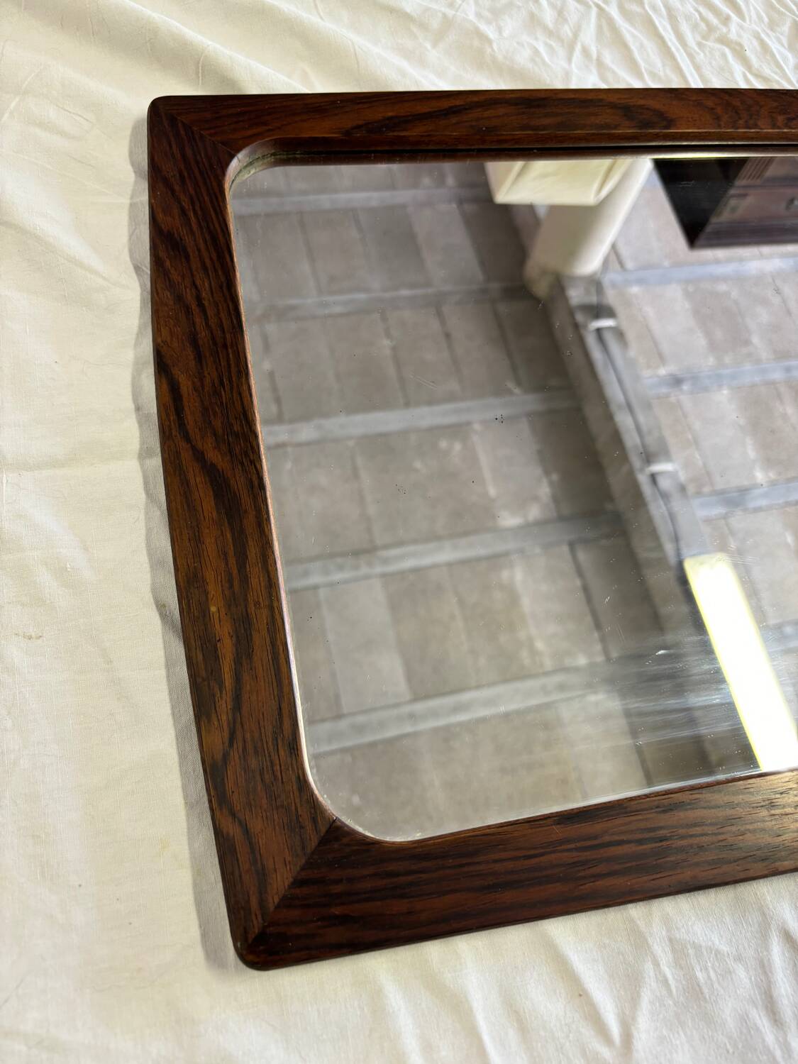 Miroir art deco en palissandre