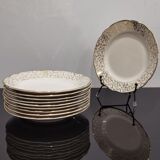 White and golden dessert plates Villeroy and Boch