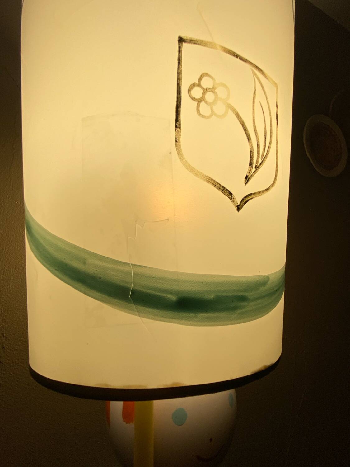 Vintage soldier floor lamp Suzanne bonnichon