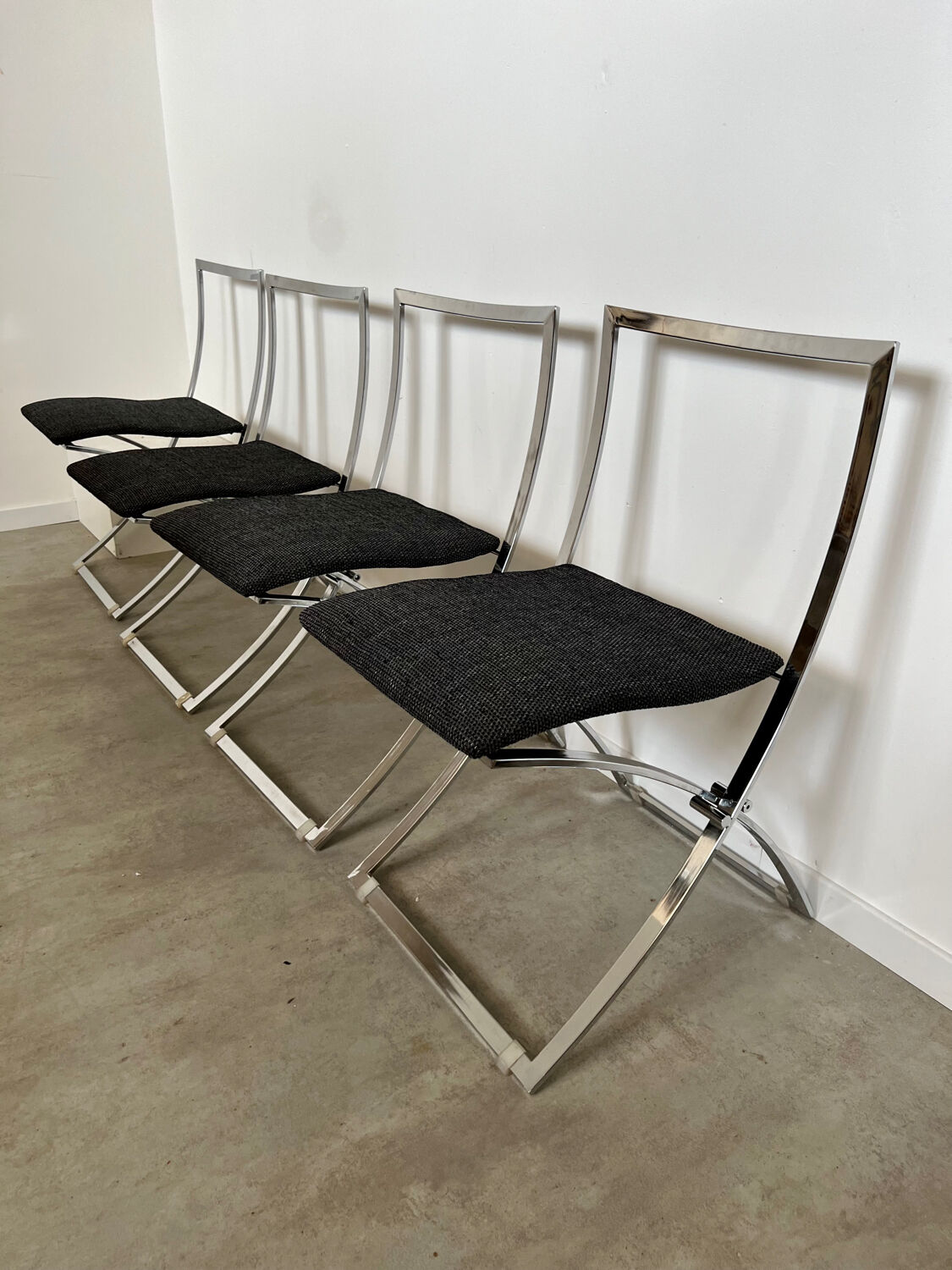 Table et 6 chaises pliante Luisa vintage design italien Marcelo Cuneo