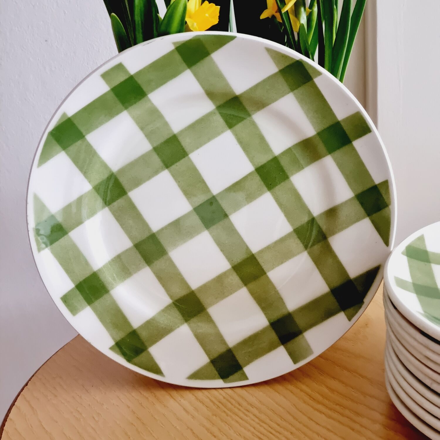 Set of 11 dessert plates and 1 Moulin des Loups dish