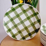 Set of 11 dessert plates and 1 Moulin des Loups dish