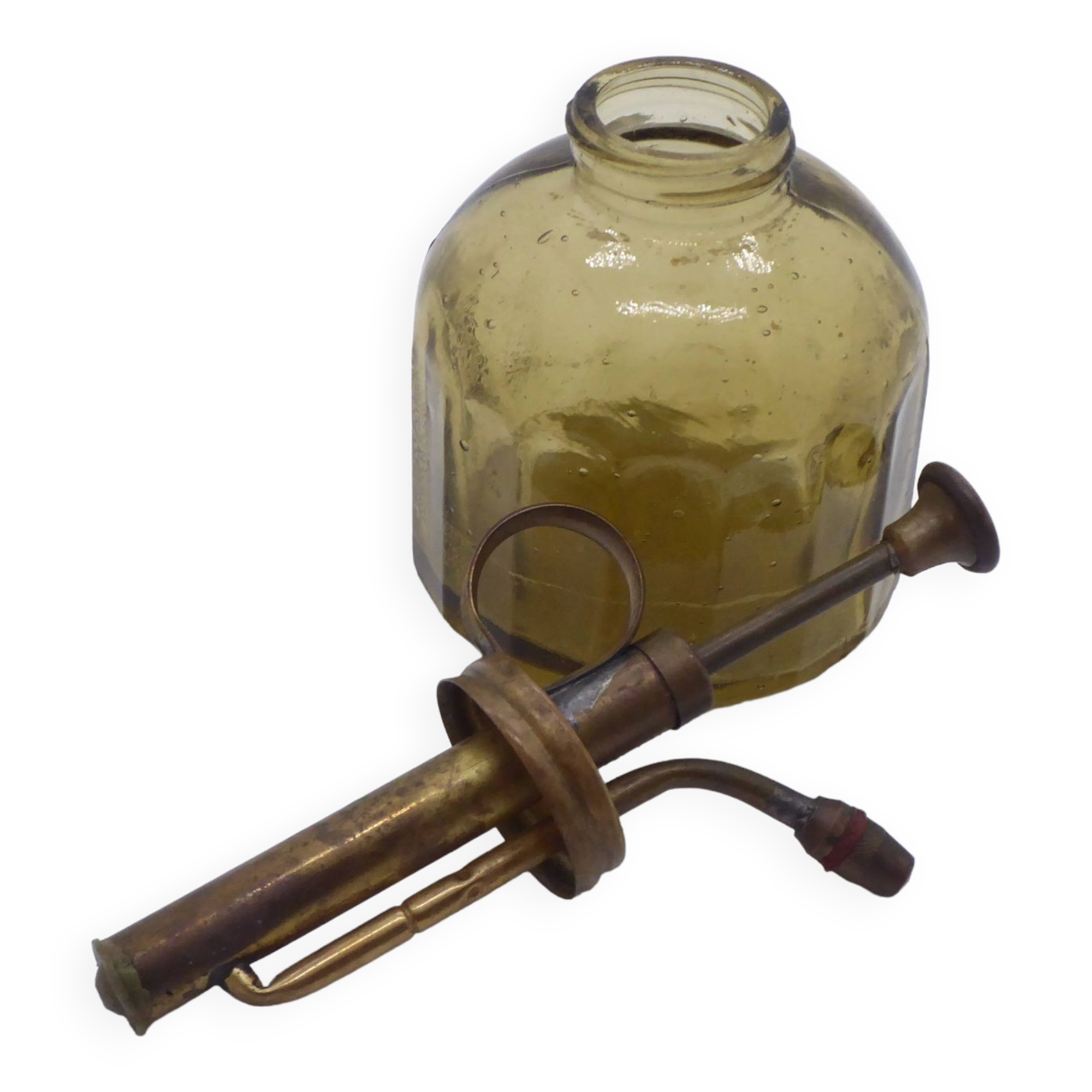 Old glass plant spray