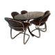 Table and chairs in the style of Gastone Rinaldi.