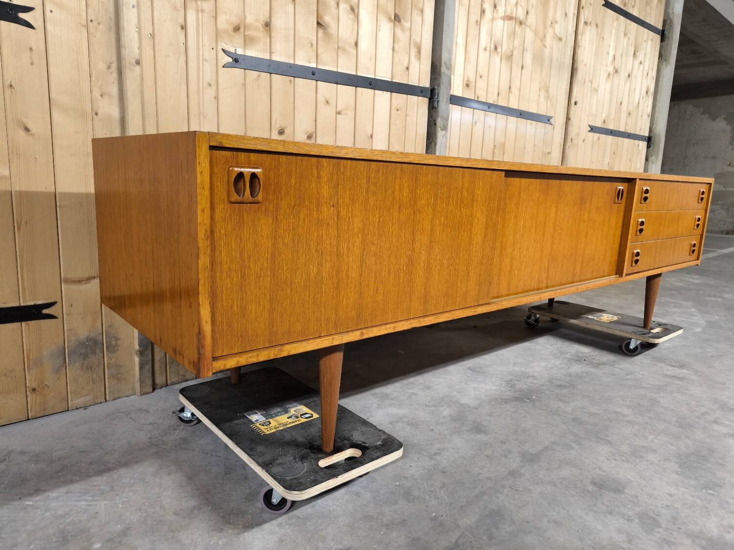 Vintage Scandinavian teak sideboard