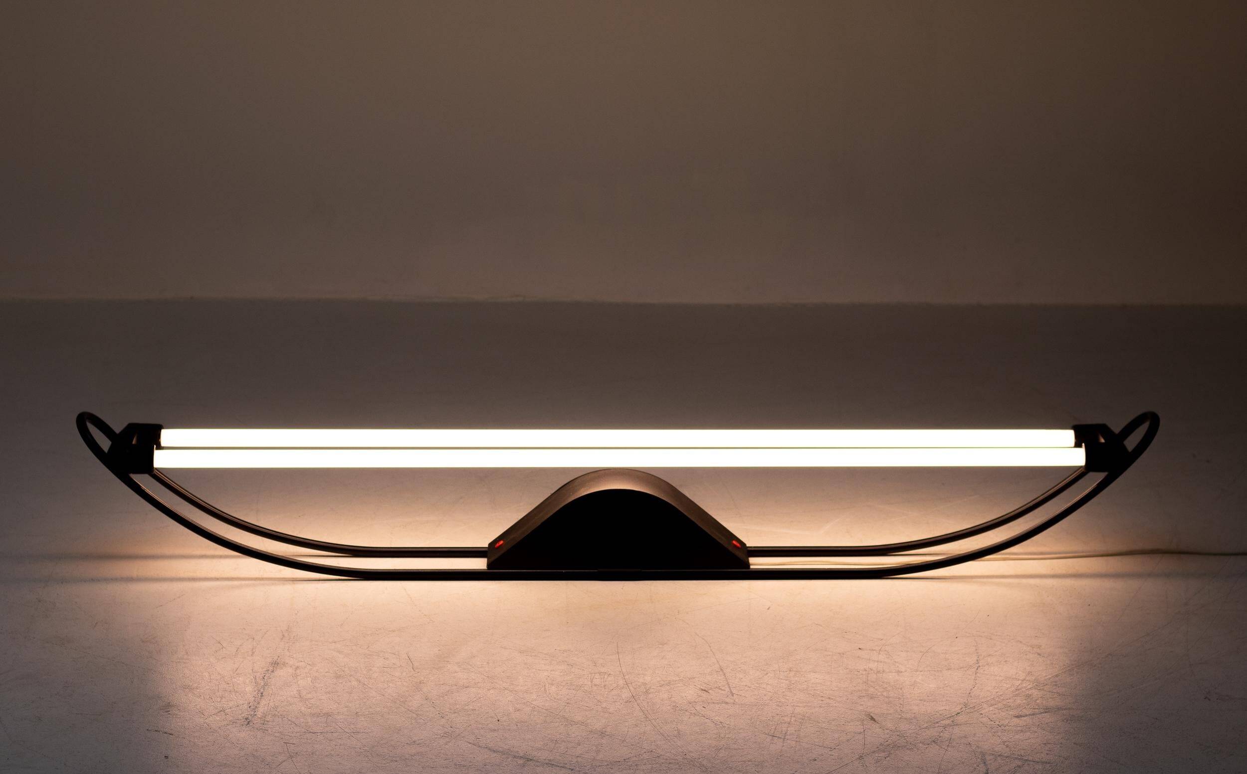Floor lamp or fluorescent wall light from the 1980s by Gian Nicola Gigante for Zerbetto.