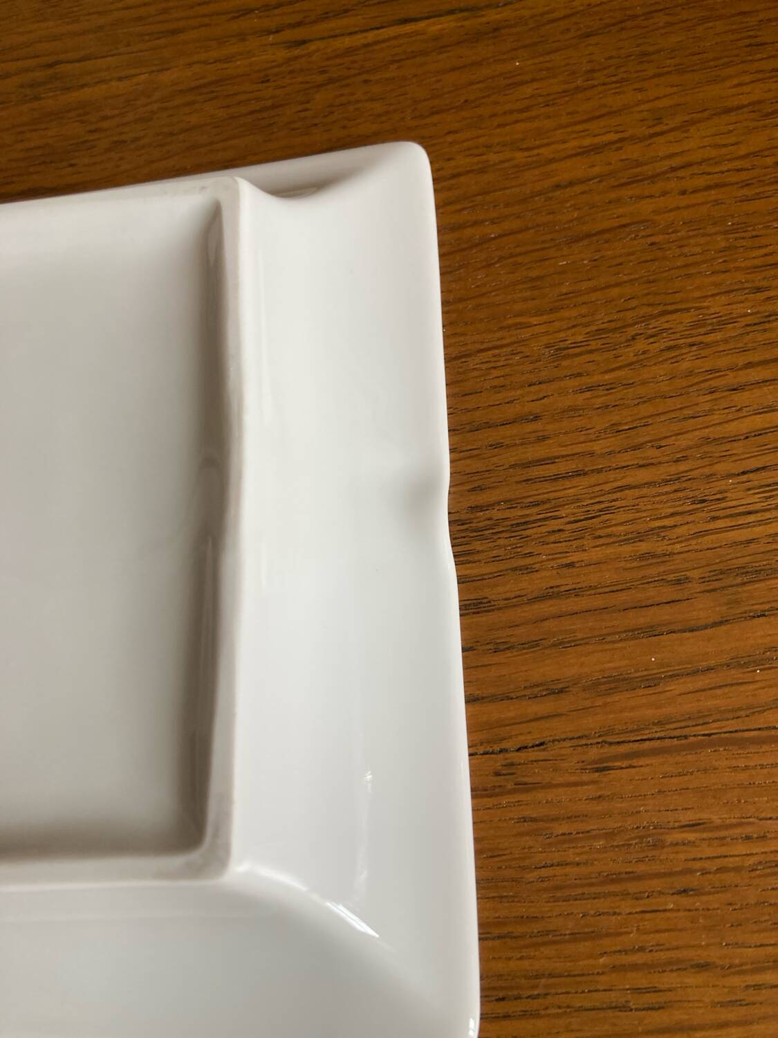 Vide poche cendrier en porcelaine blanc