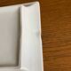 Vide poche cendrier en porcelaine blanc