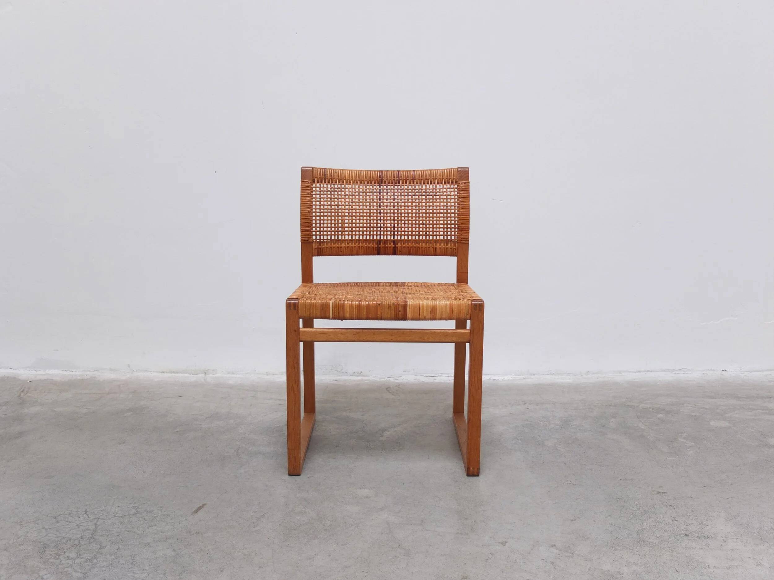Rare 'BM61' side chair by Børge Mogensen for Lauritsen & Søn, 1957