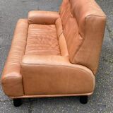 Scandinavian 2-seater canapé in genuine leather from De Sede, Switzerland, 150cm.