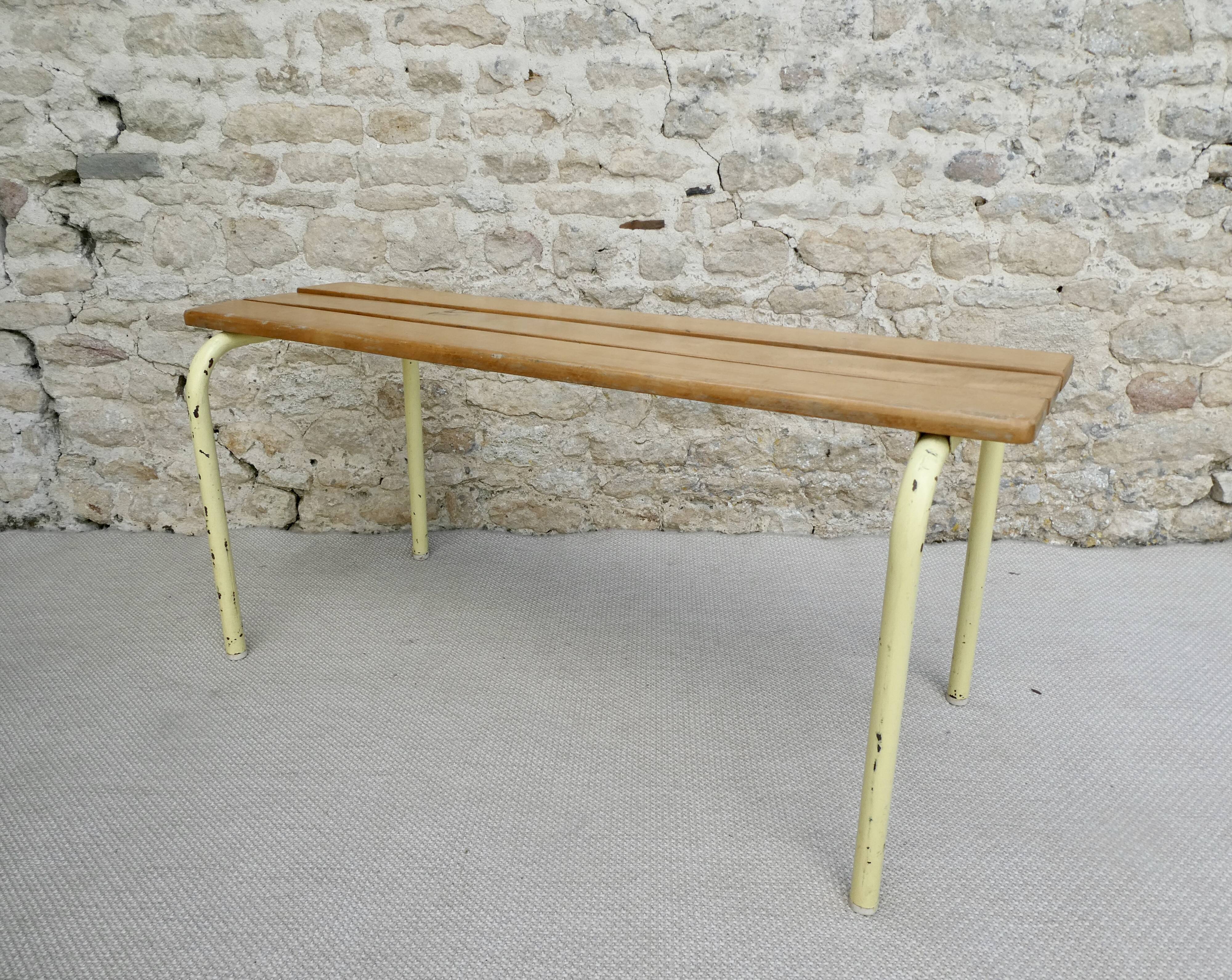 School bench from the 80s