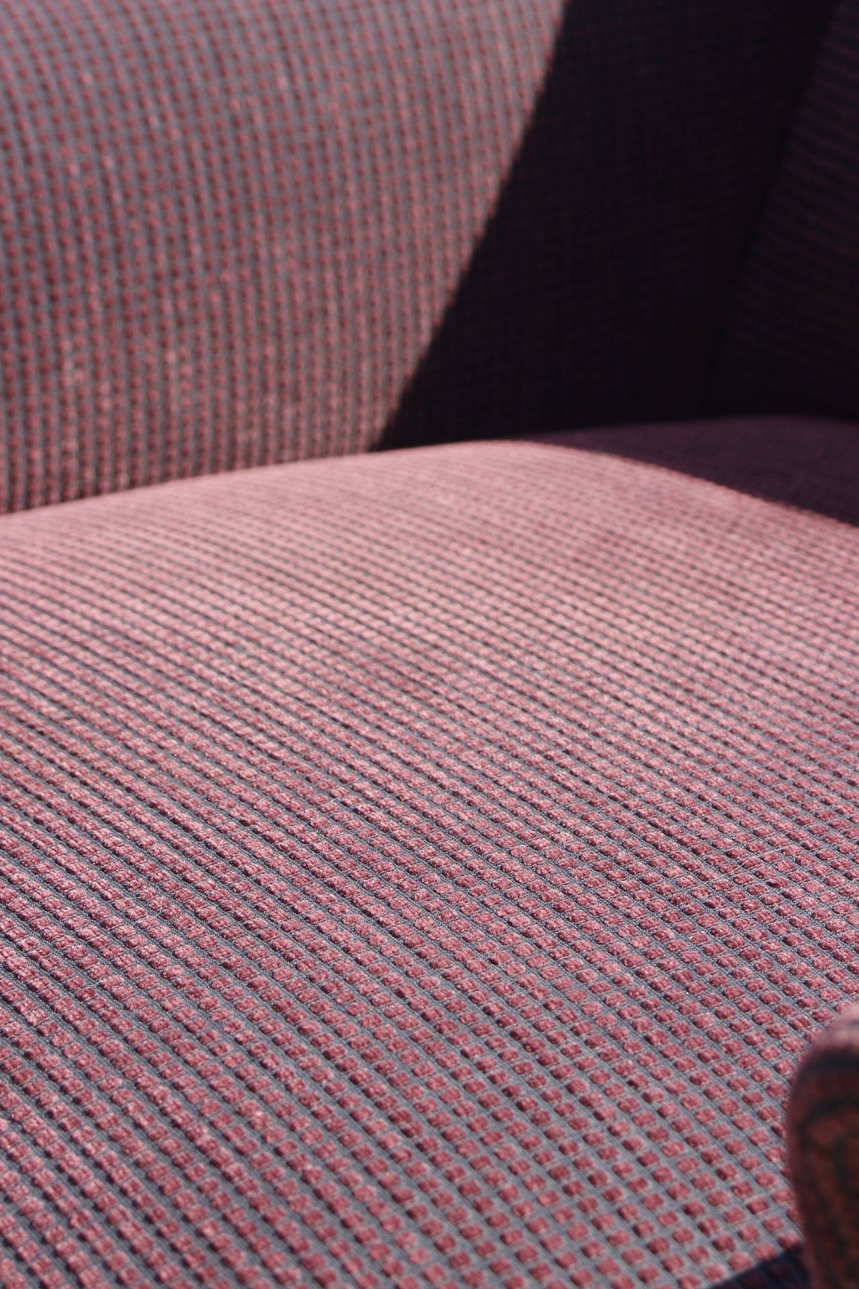 Pair of vintage purple velvet compass foot armchairs 1950s