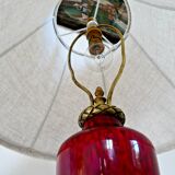 Chinese oxblood porcelain lamp, empire style