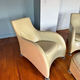 "Loge" armchairs & ottoman by Gérard Van den Berg for Montis, 1980s