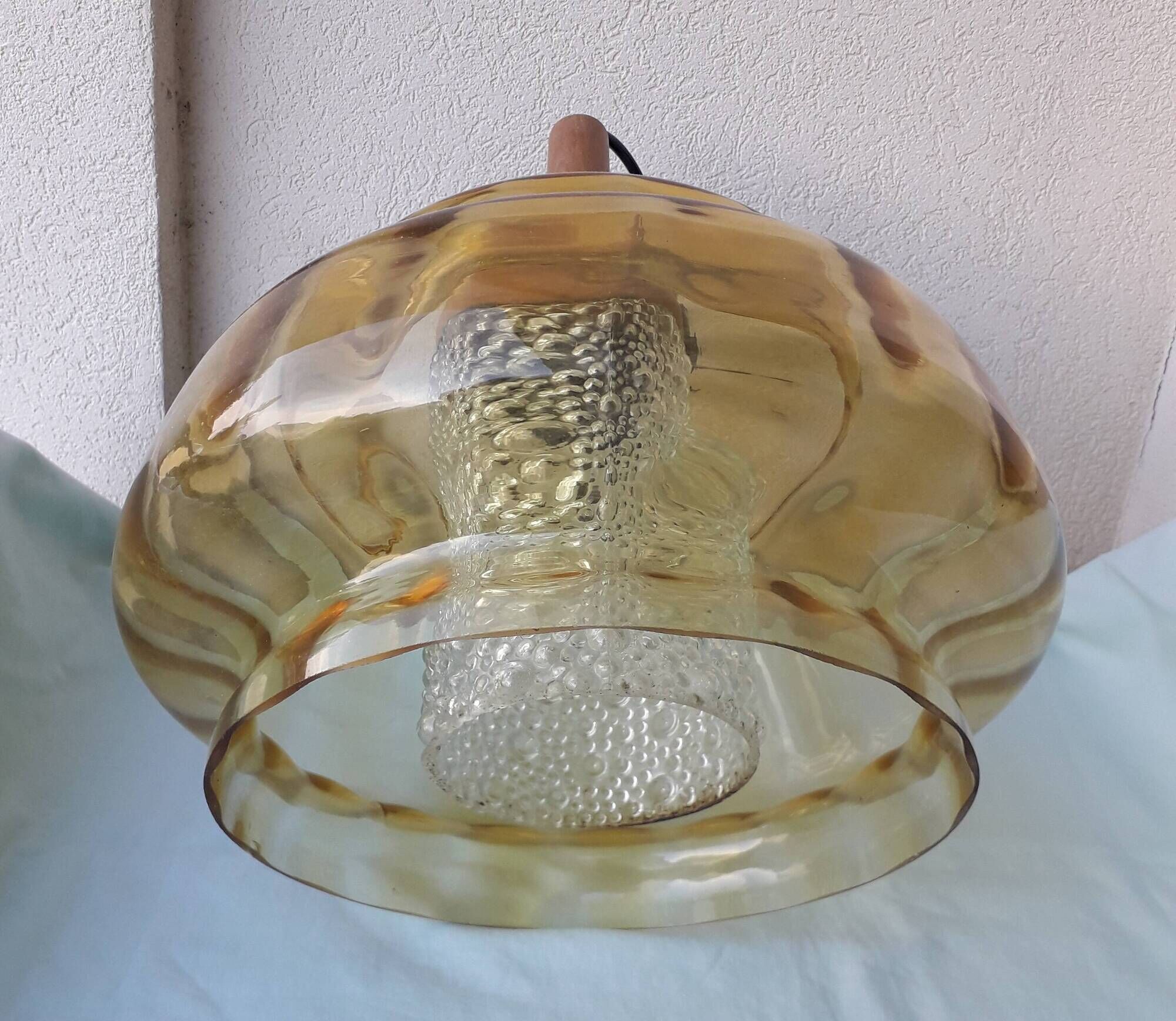 Scandinavian style glass pendant light