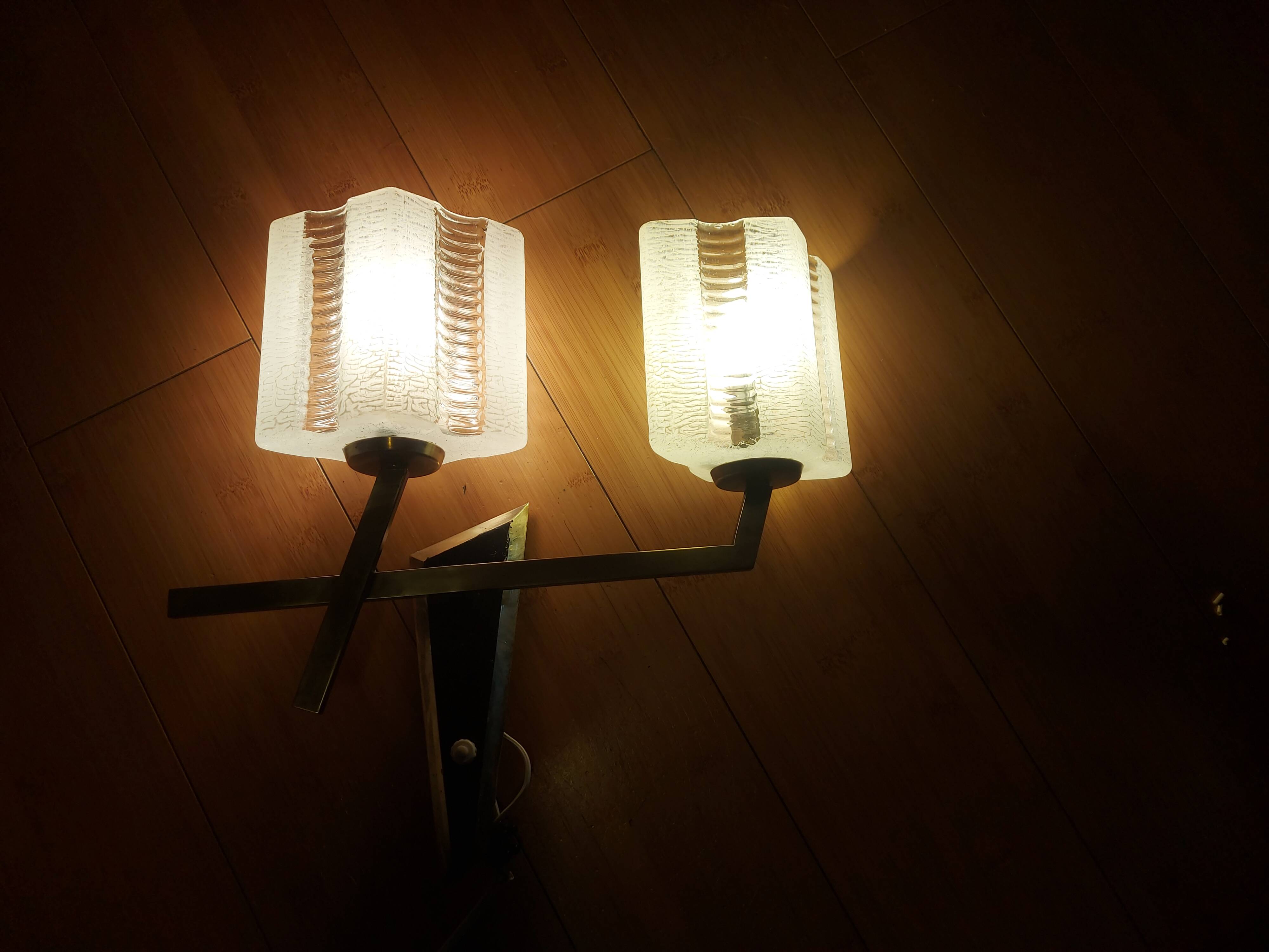Glass wall lamp 50'S Lunel