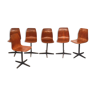 Set of 6 chairs Pagholz foot star