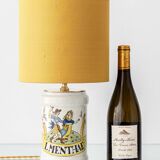 Italian apothecary potiche table lamp Albarello, 19th-century Renaissance.