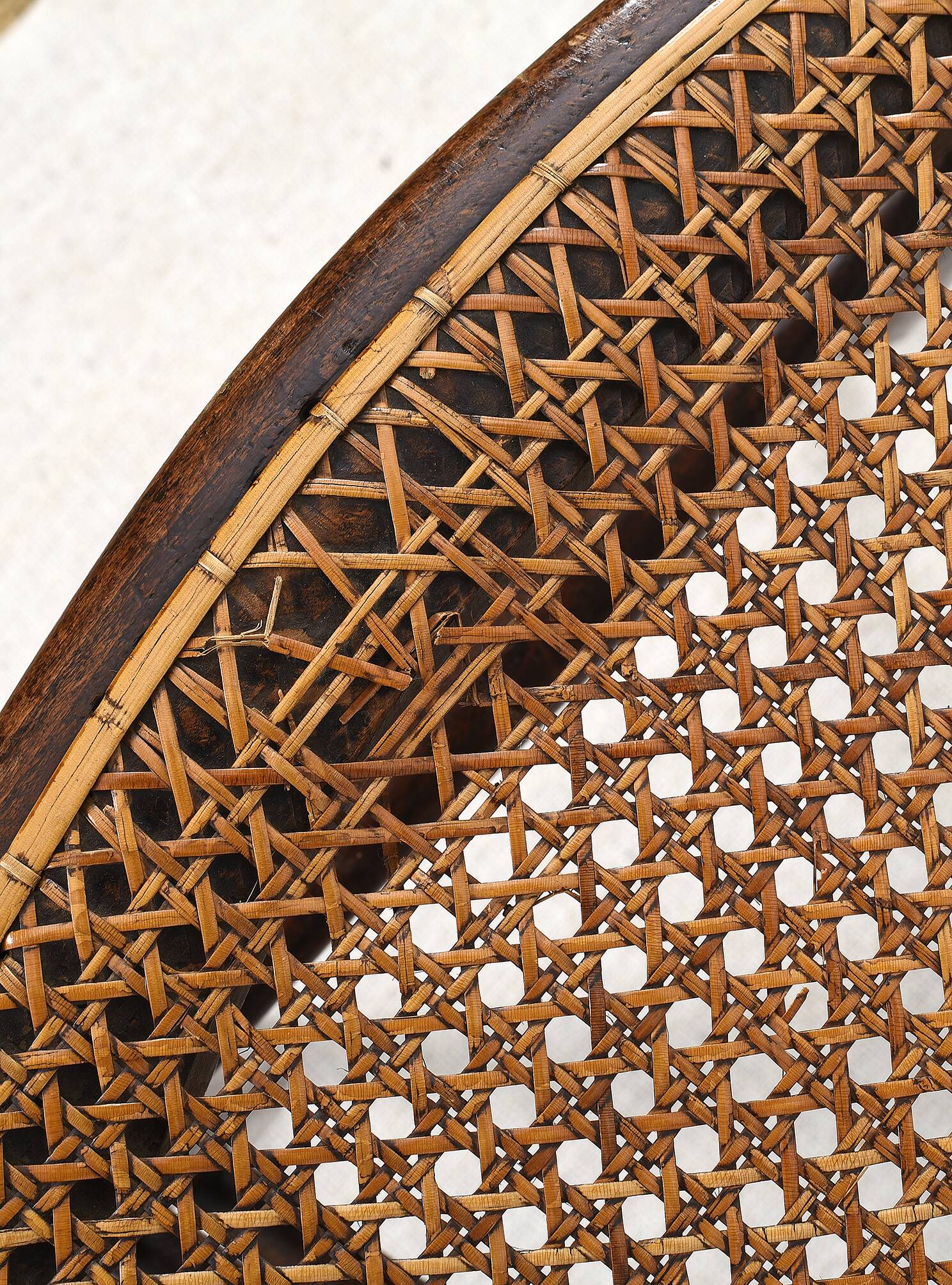 Old cane bistro chair