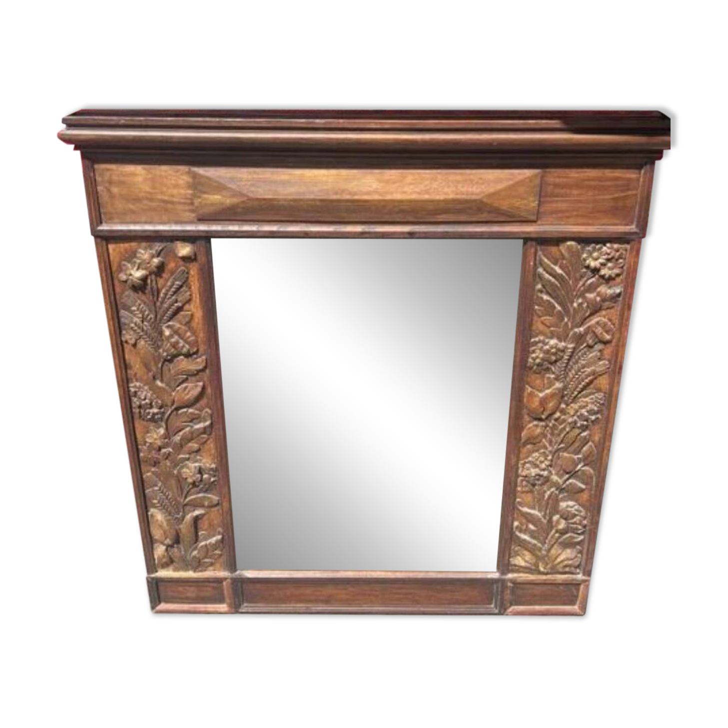 XXL Brutalist Mirror - Flowery Wood