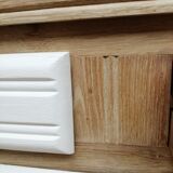 Buffet mado 50s white and brushed oak