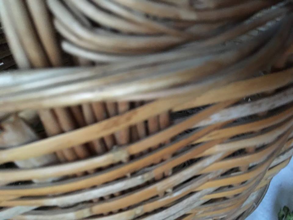 Big woven wicker basket