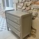 3-drawer ash gray chest of drawers from the 1950s