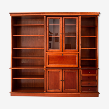 Louis Philippe style cherry wood bookcase